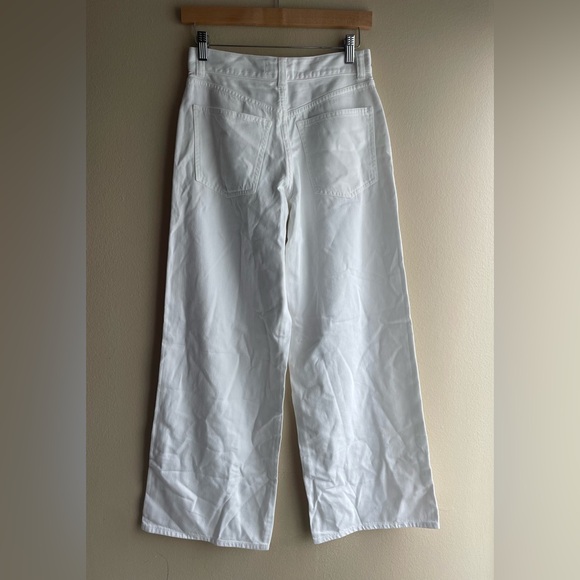 New Madewell Superwide-Leg Jeans White Size W25P - Picture 10 of 15
